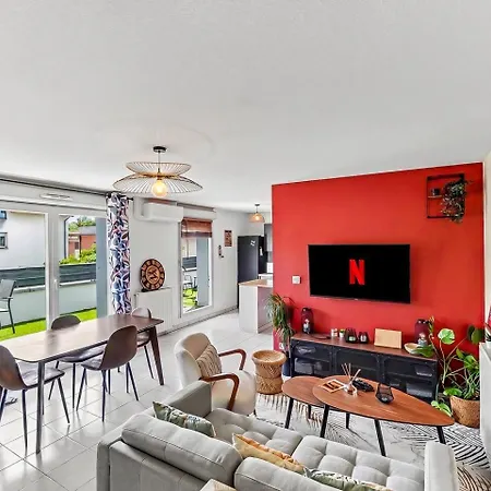 Apartment Grand Duplex T4 • Terrasse • Parking • Centre