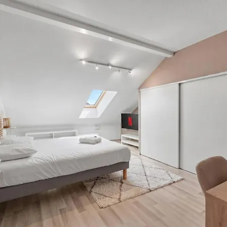 Grand Duplex T4 • Terrasse • Parking • Centre Apartment